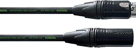Cordial CRM 10 FM - Cable para micrófono (conector XLR hembra a conector XLR macho, longitud: 10 m) de Cordial