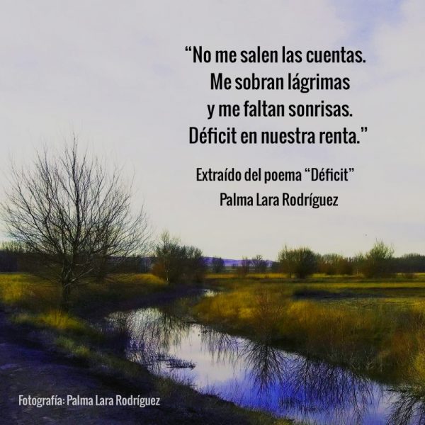 poema deficit palma lara rodriguez poesia para la reflexion frases para la reflexion micropoemas micropoesia poetas jovenes espana